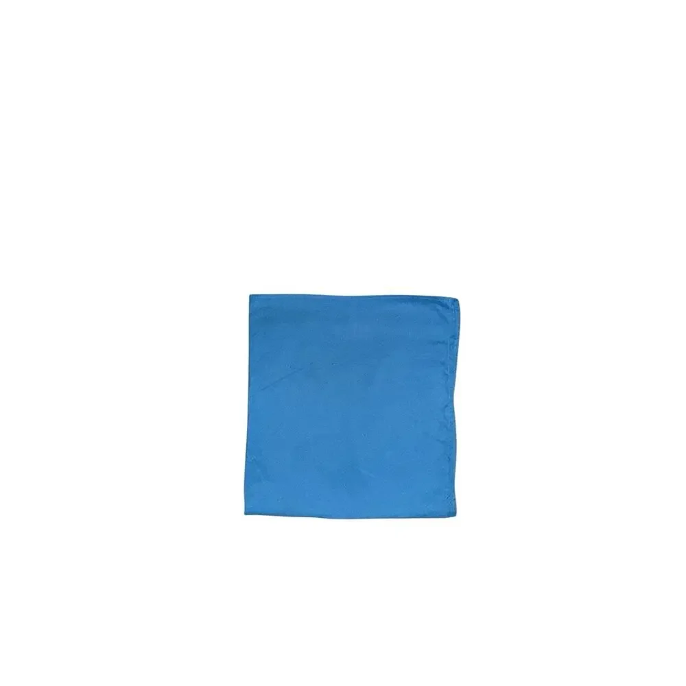 Queen Size Microfiber Flat Sheet Solid Blue Bedding Soft Lightweight Breathable